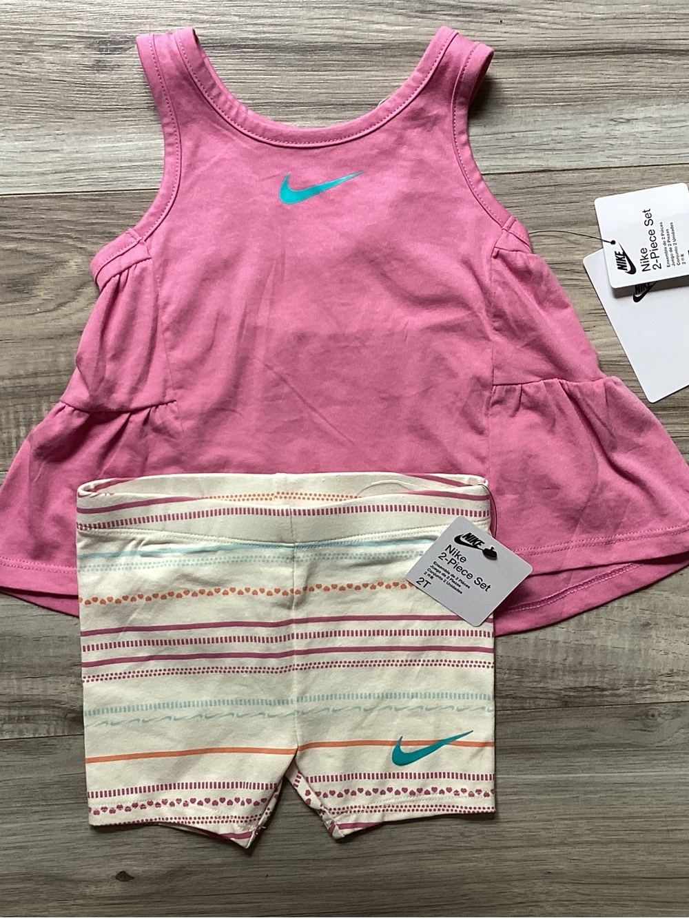 Nike toddler girl Tank & bike Shorts set size 2T(NWT) ~PRICE FIRM, NO OFFERS~